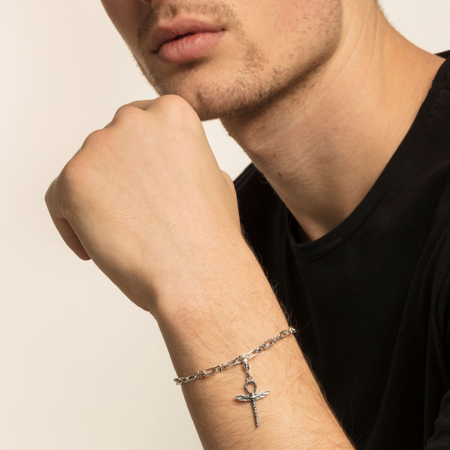 pendentif Charm croix de vie ankh avec scarabée