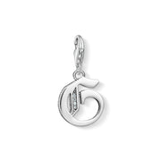 Pendentif Charm lettre g argenté
