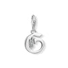 Pendentif Charm lettre g argenté