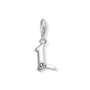 Pendentif Charm lettre l argenté