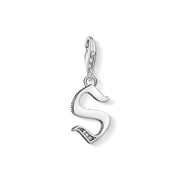 Pendentif Charm lettre s argenté