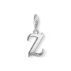 Pendentif Charm lettre z argenté