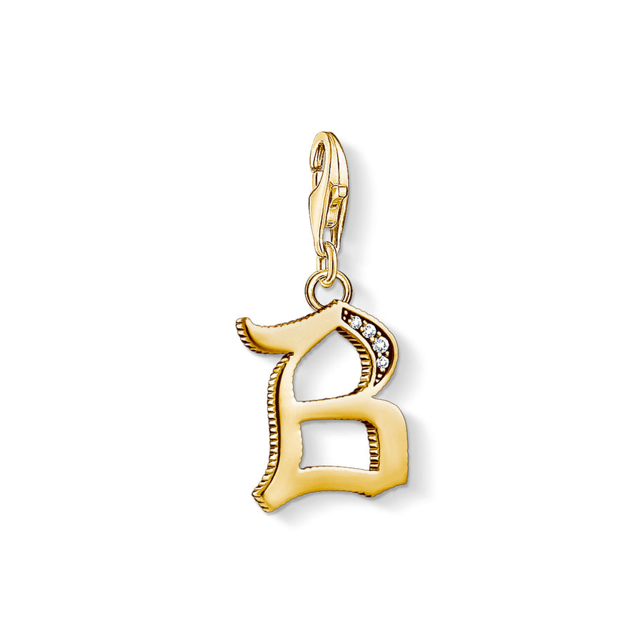 Pendentif Charm lettre b or