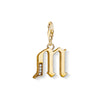 Pendentif Charm lettre m or