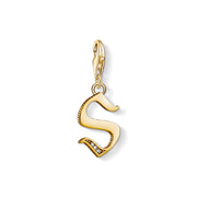 Pendentif Charm lettre s or