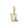 Pendentif Charm lettre u or