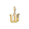Pendentif Charm lettre w or