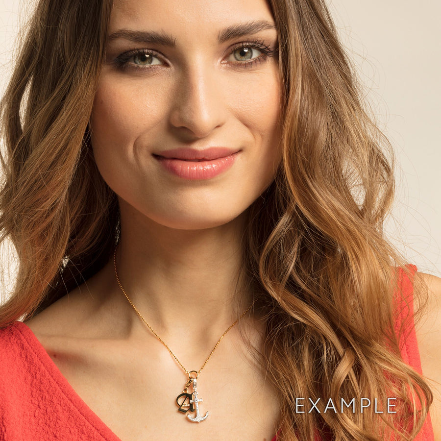Pendentif Charm lettre w or