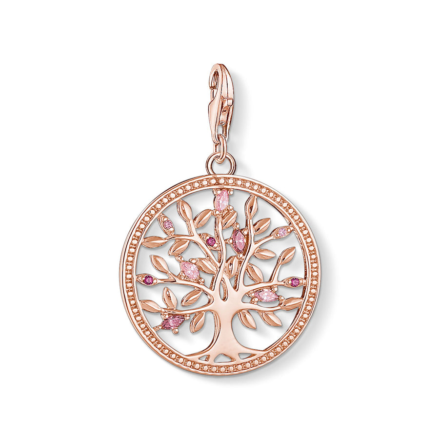 Pendentif Charm Tree of Love rose