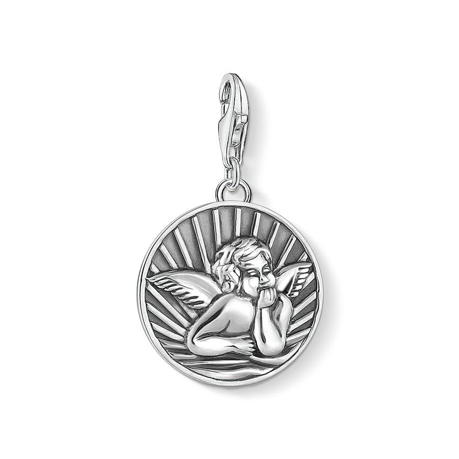 Pendentif Charm médaille ange gardien