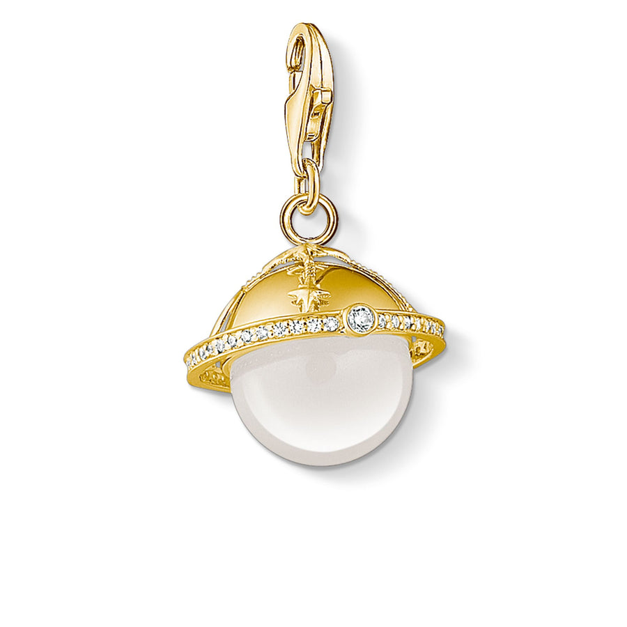 pendentif Charm planète dorée