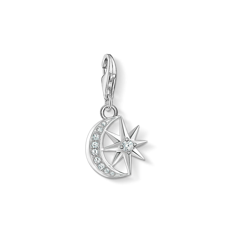 Pendentif Charm étoile & lune