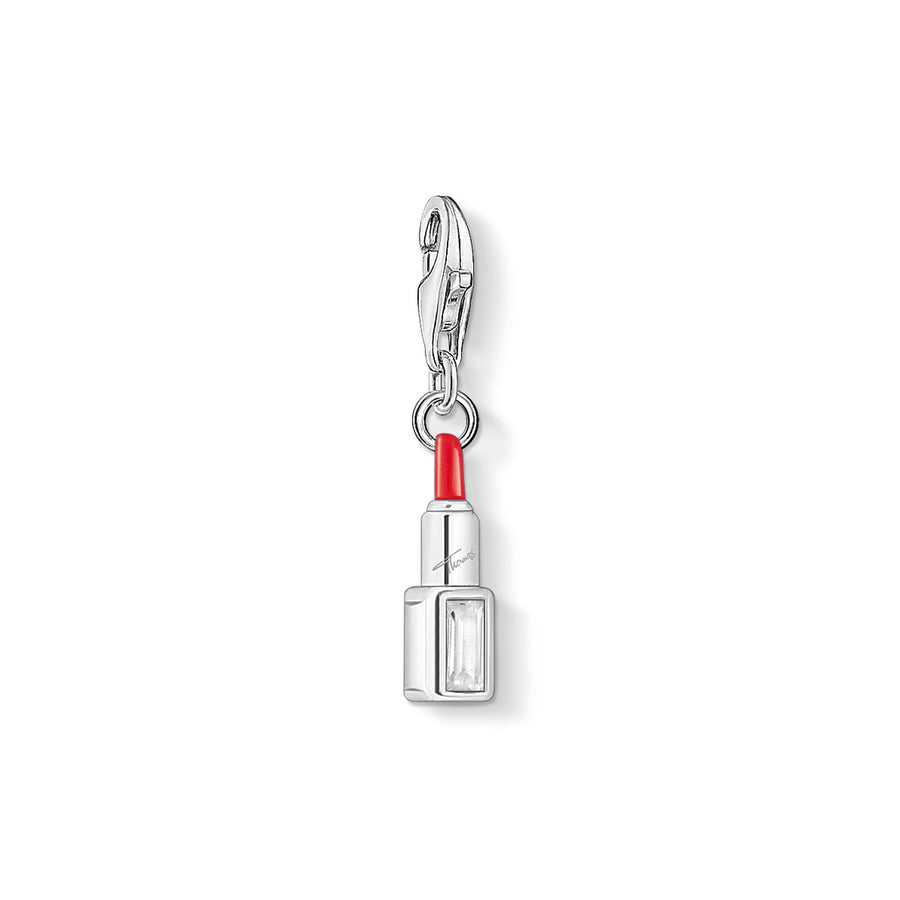 Pendentif Charm rouge à lèvres rouge