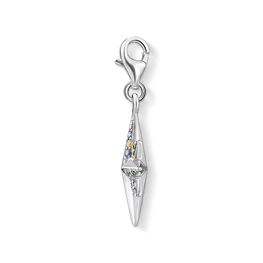 Pendentif Charm étoile colorée argent - VENTE FINALE