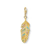 Pendentif Charm plume or