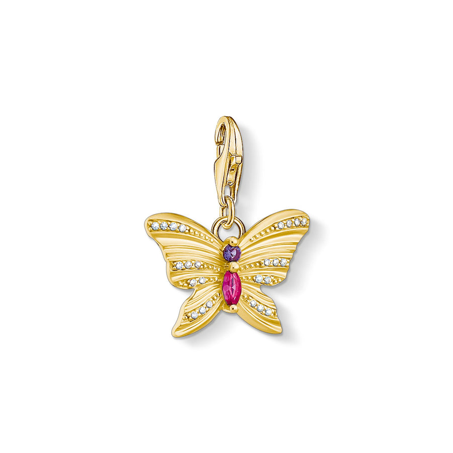 Pendentif Charm papillon or