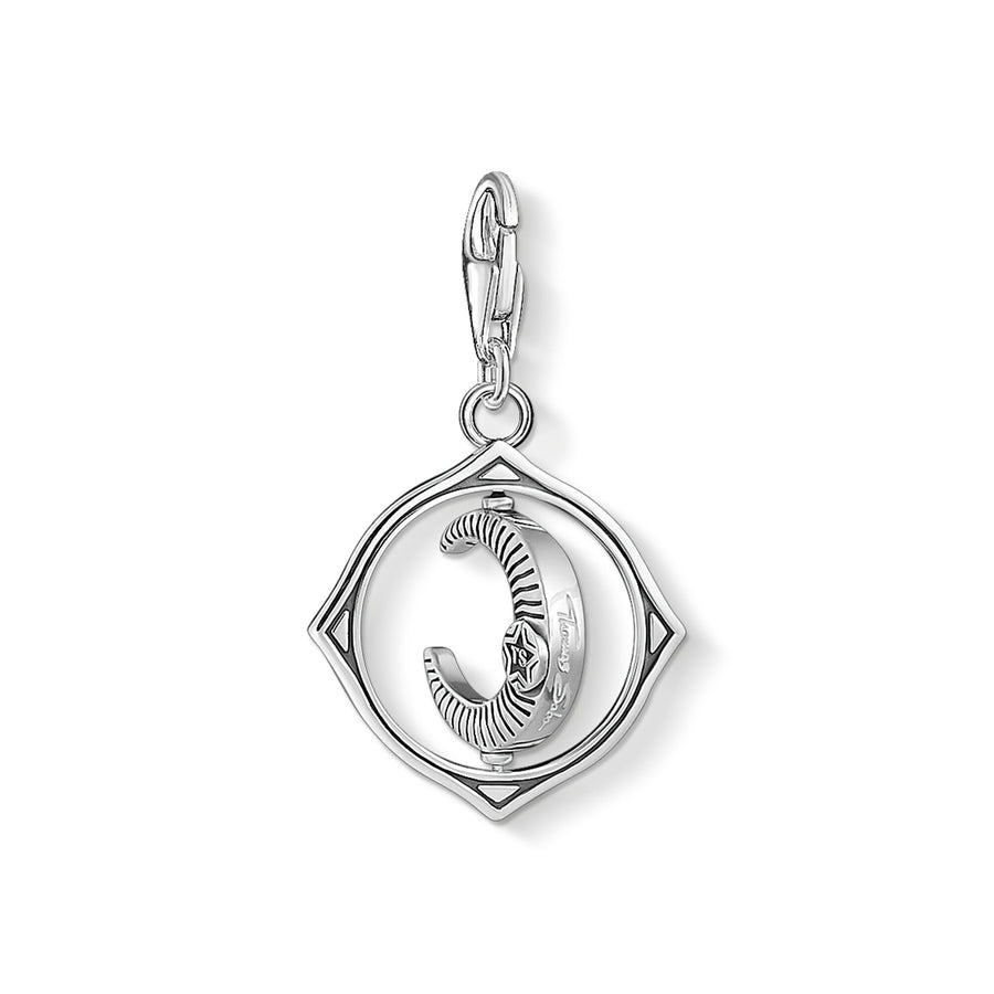 Pendentif Charm lune argent
