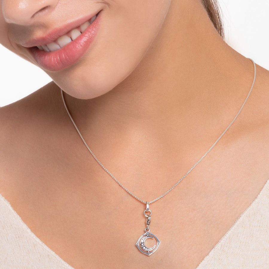 Pendentif Charm lune argent