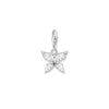 Pendentif Charm papillon pierres blanches