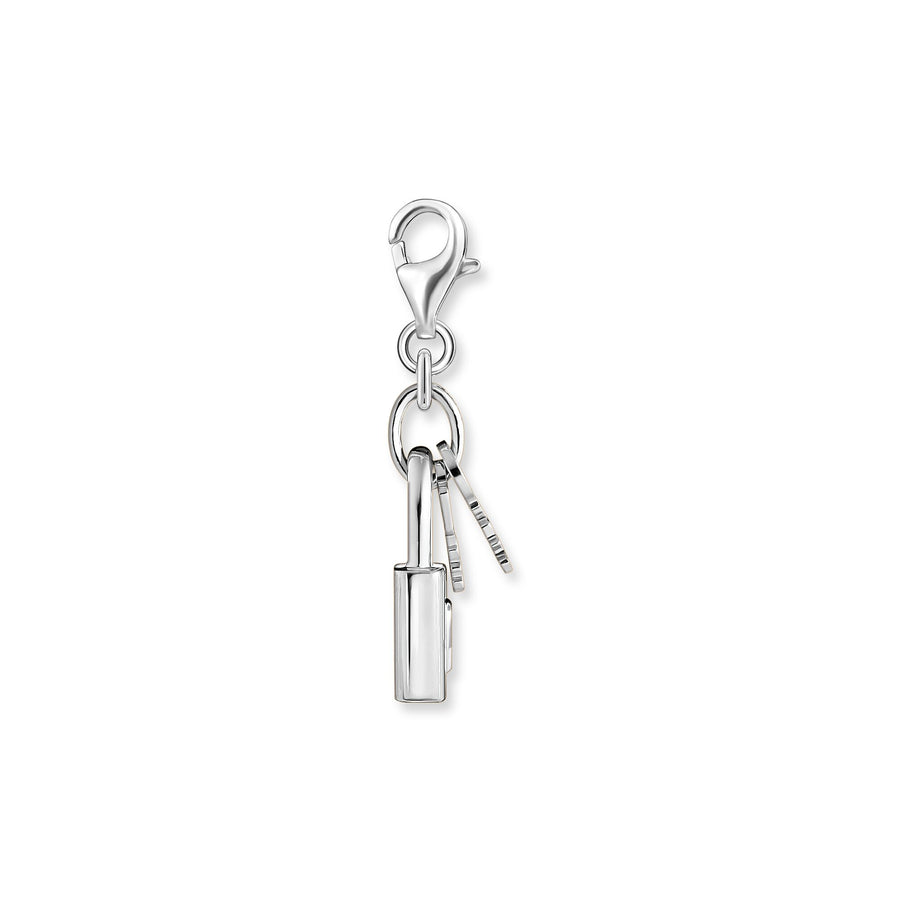 Pendentif Charm cadenas avec clé argent