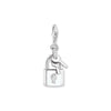 Pendentif Charm cadenas avec clé argent