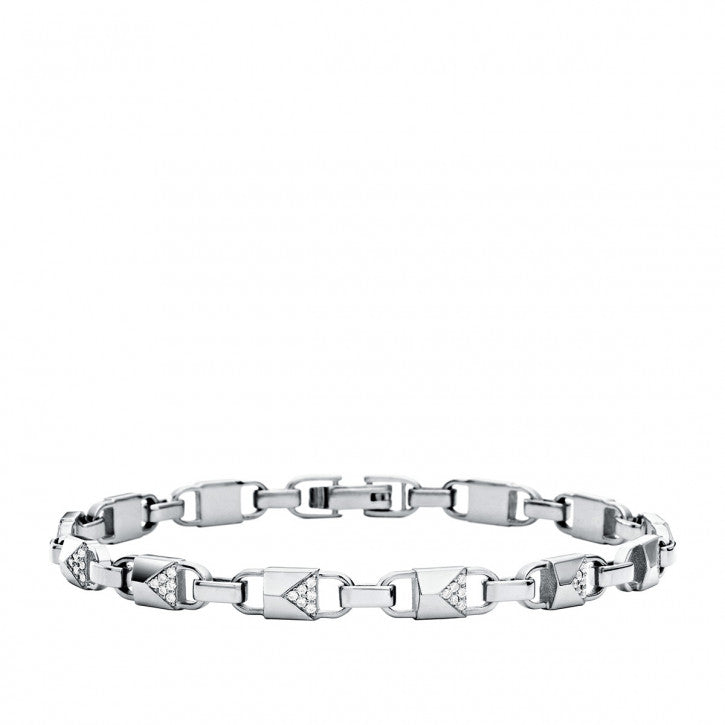 MK Bracelet signature souple à maillons cz