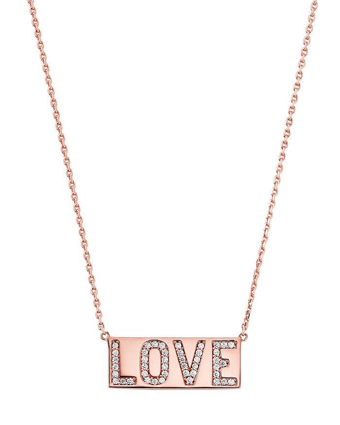 MK Collier délicat avec inscription 