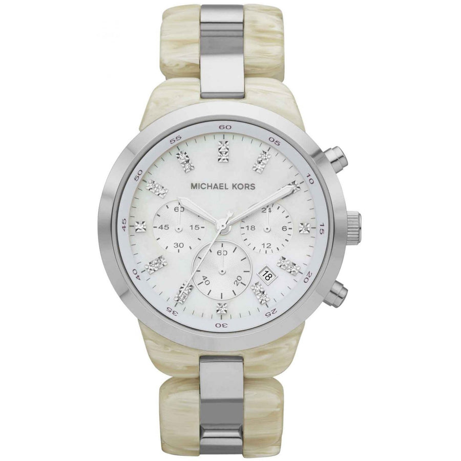 MK Montre Showstopper style ivoire à multifonctions