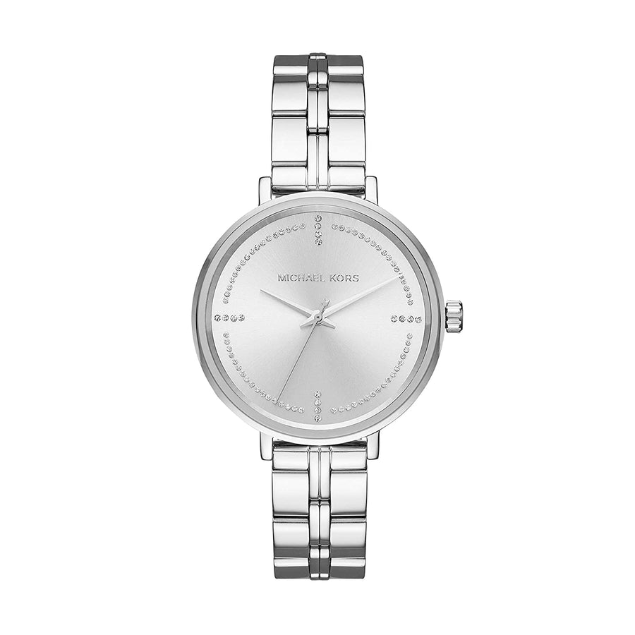 MK Montre Bridgette argent à trois aiguilles