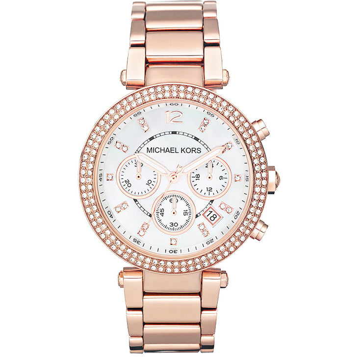 MK Montre Parker à multifonctions or rose