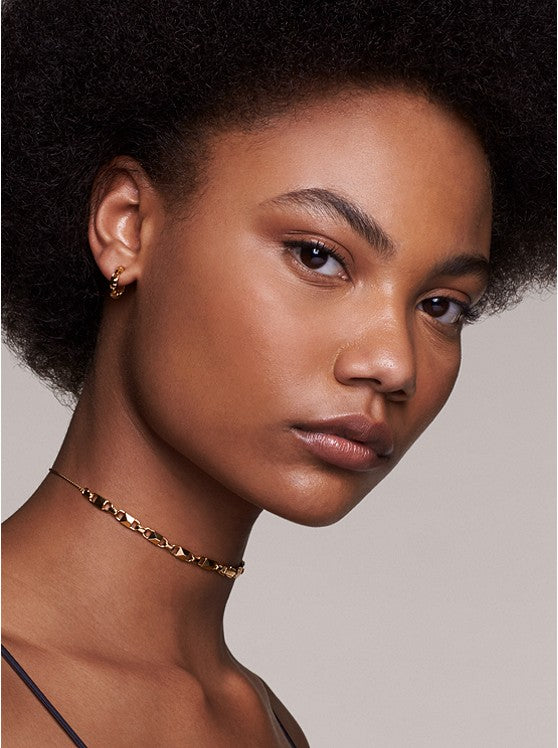MK Collier ajustable signature à maillons intemporels