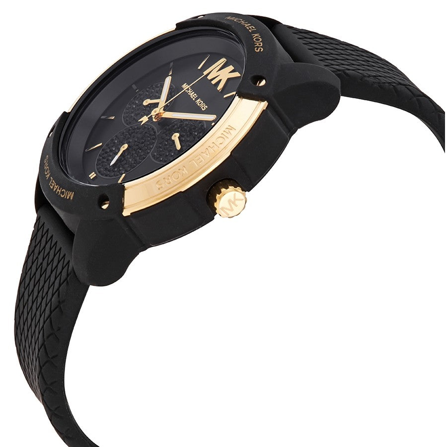 MK Montre Ryder Silicone noir à multifonctions
