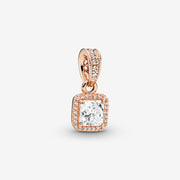 Pendentif Halo carré scintillant