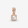 Pendentif Halo carré scintillant