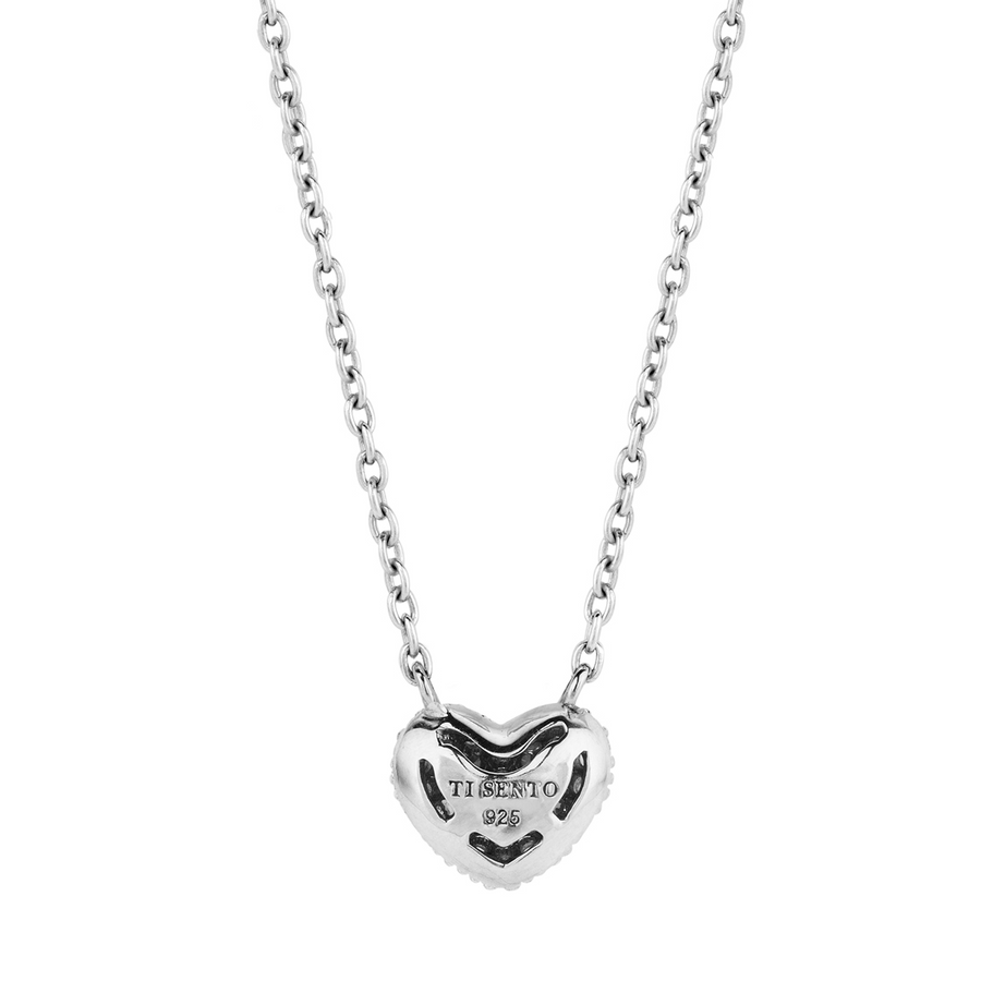 TI SENTO Collier Coeur Pavé