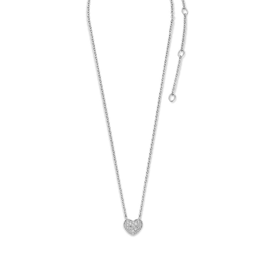 TI SENTO Collier Coeur Pavé