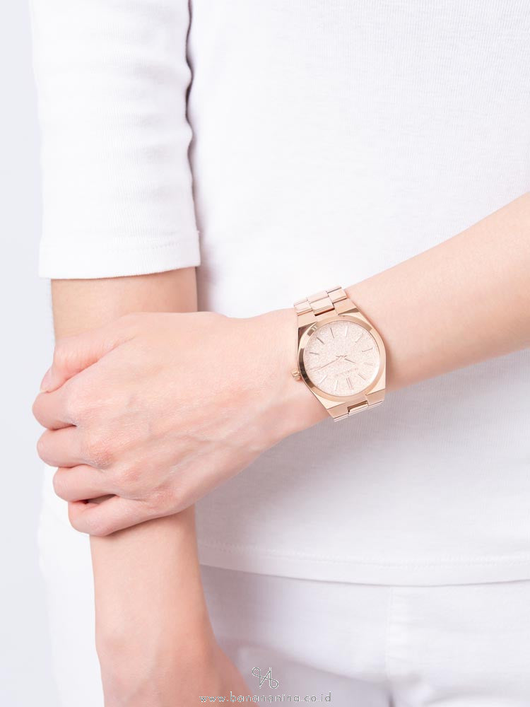 MK Montre Channing Or rose