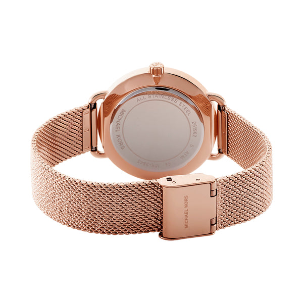 MK Montre Portia à trois aiguilles or rose