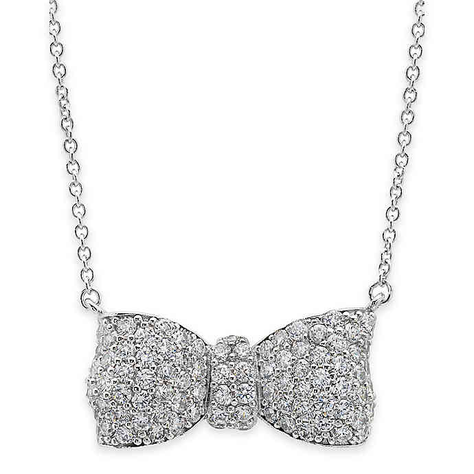 CRISLU Collier boucle pavé