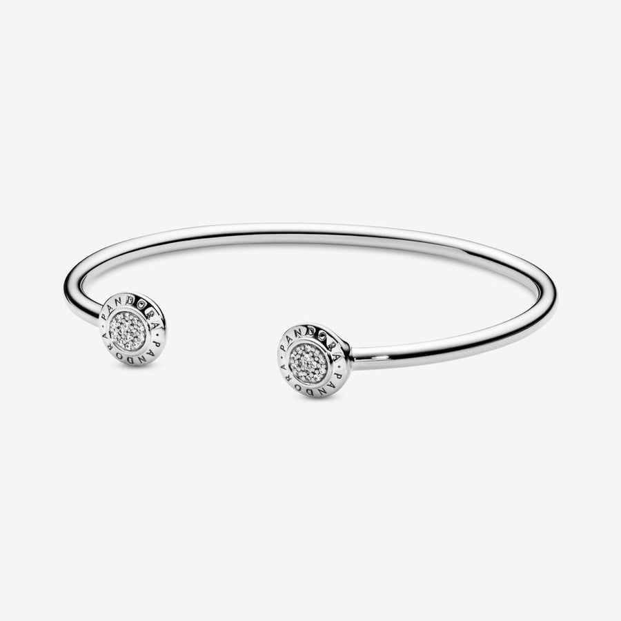 Bracelet rigide ouvert à logo Pandora