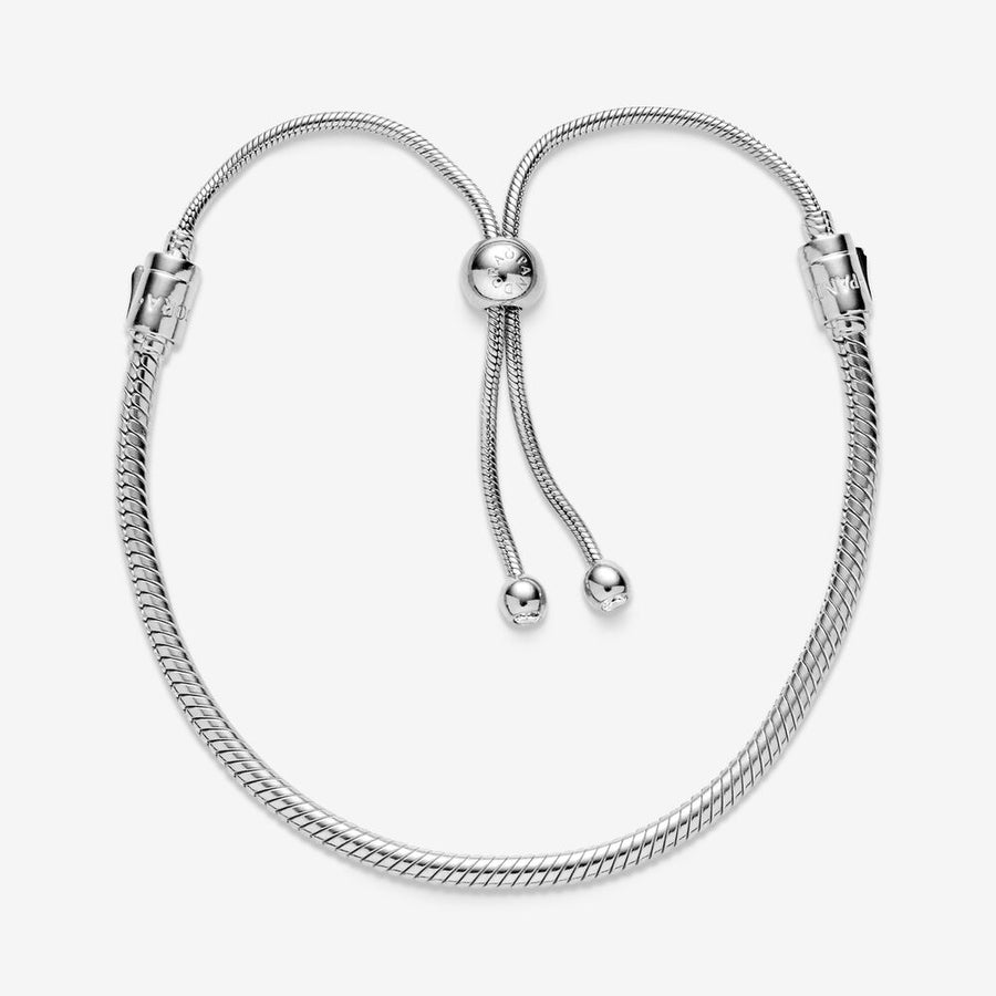 Bracelet coulissant à chaîne serpentine Pandora Moments