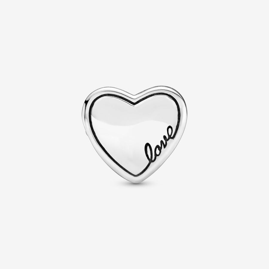 Charm en forme de cœur logo et Yes!