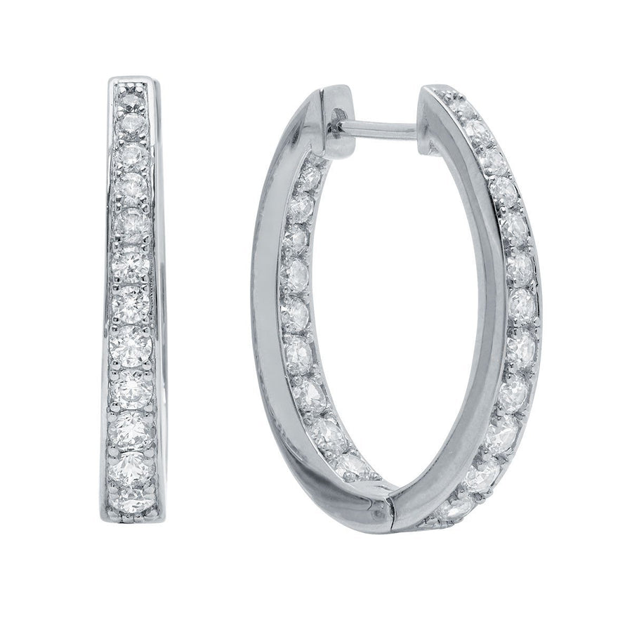CRISLU Boucles d'oreilles créoles CTTW 1.55
