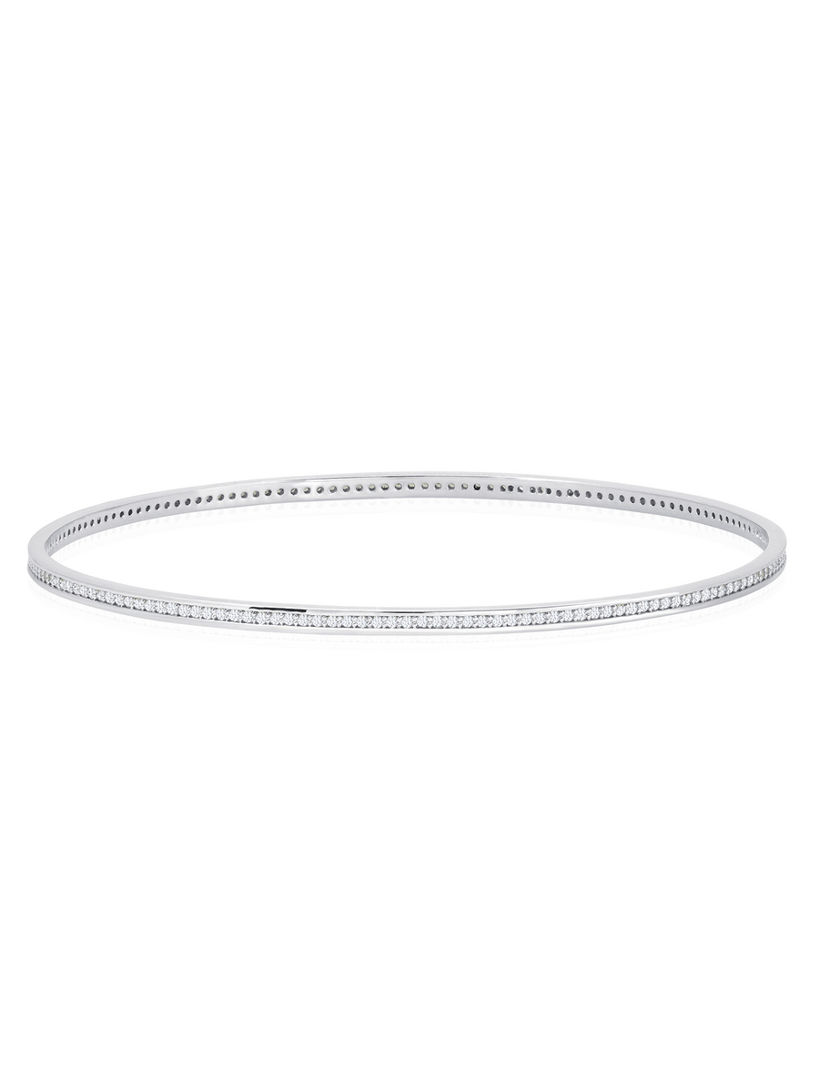 CRISLU Bracelet rigide CZ encastre