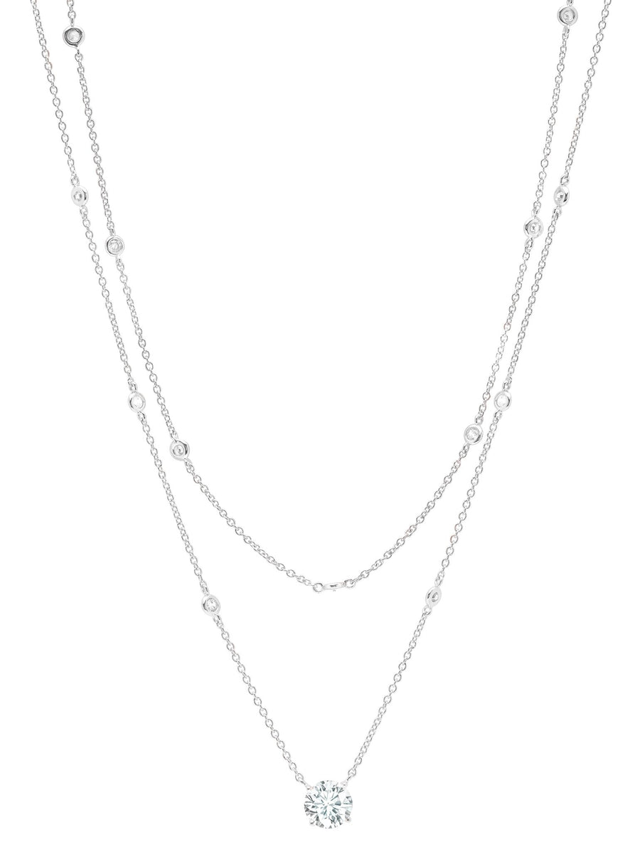 CRISLU Collier à double chaine