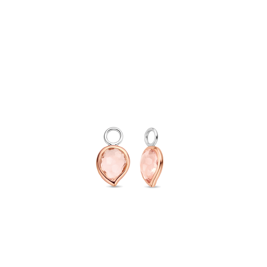 TI SENTO Breloques d'oreilles pétale rose