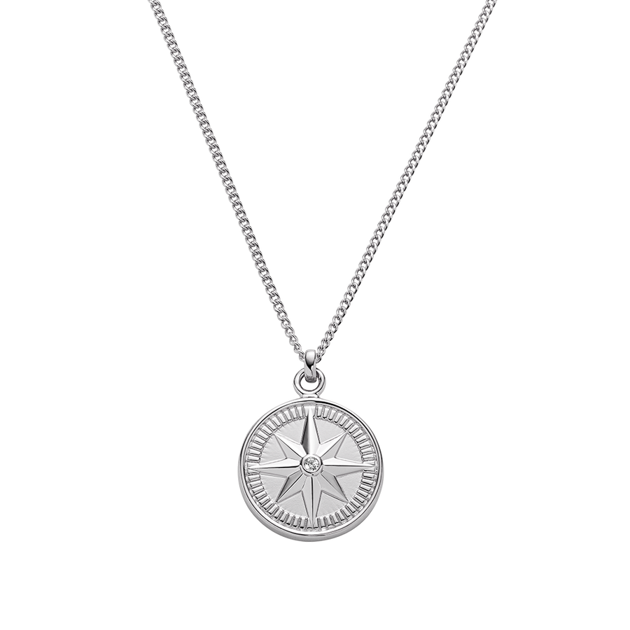 Collier Windrose Argenté