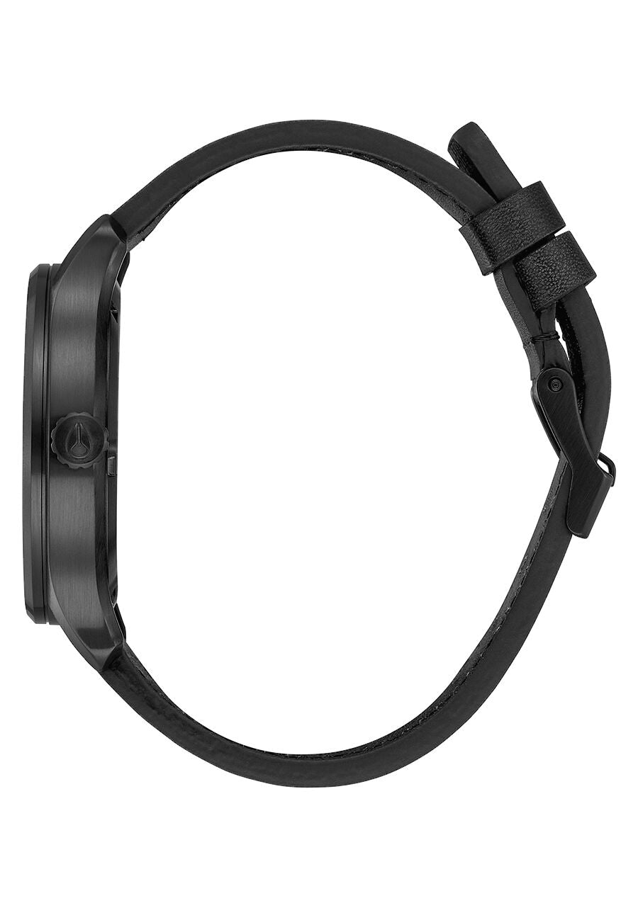 NXON Patrol Cuir Noir 42mm