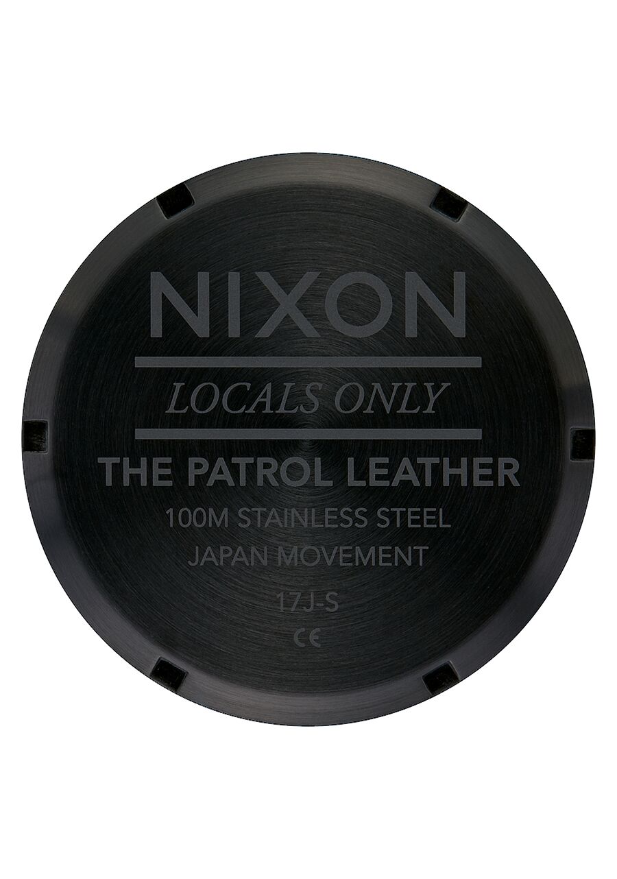 NXON Patrol Cuir Noir 42mm