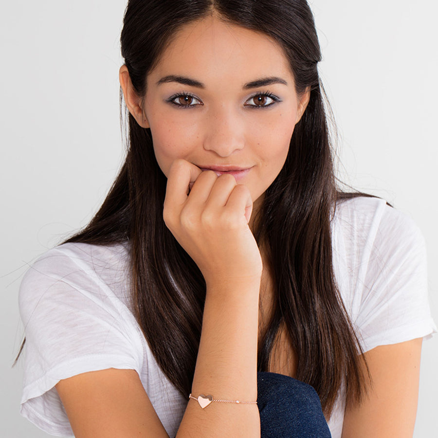 Bracelet cœur et infini